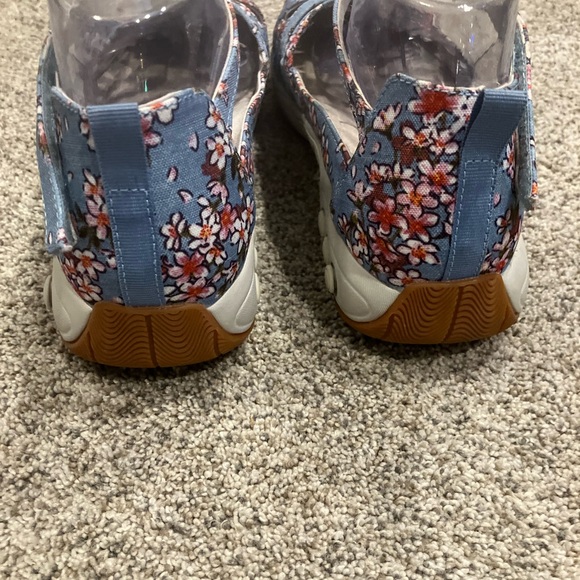 Therafit Danielle Womens Shoes US 9.5 -10 Blue Pink Floral - Picture 4 of 10